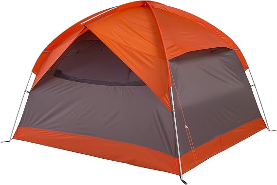 Big Agnes Dog House 4 Tent: 4-Person 3-Season, Orange/Taupe/Eggplant, One Size