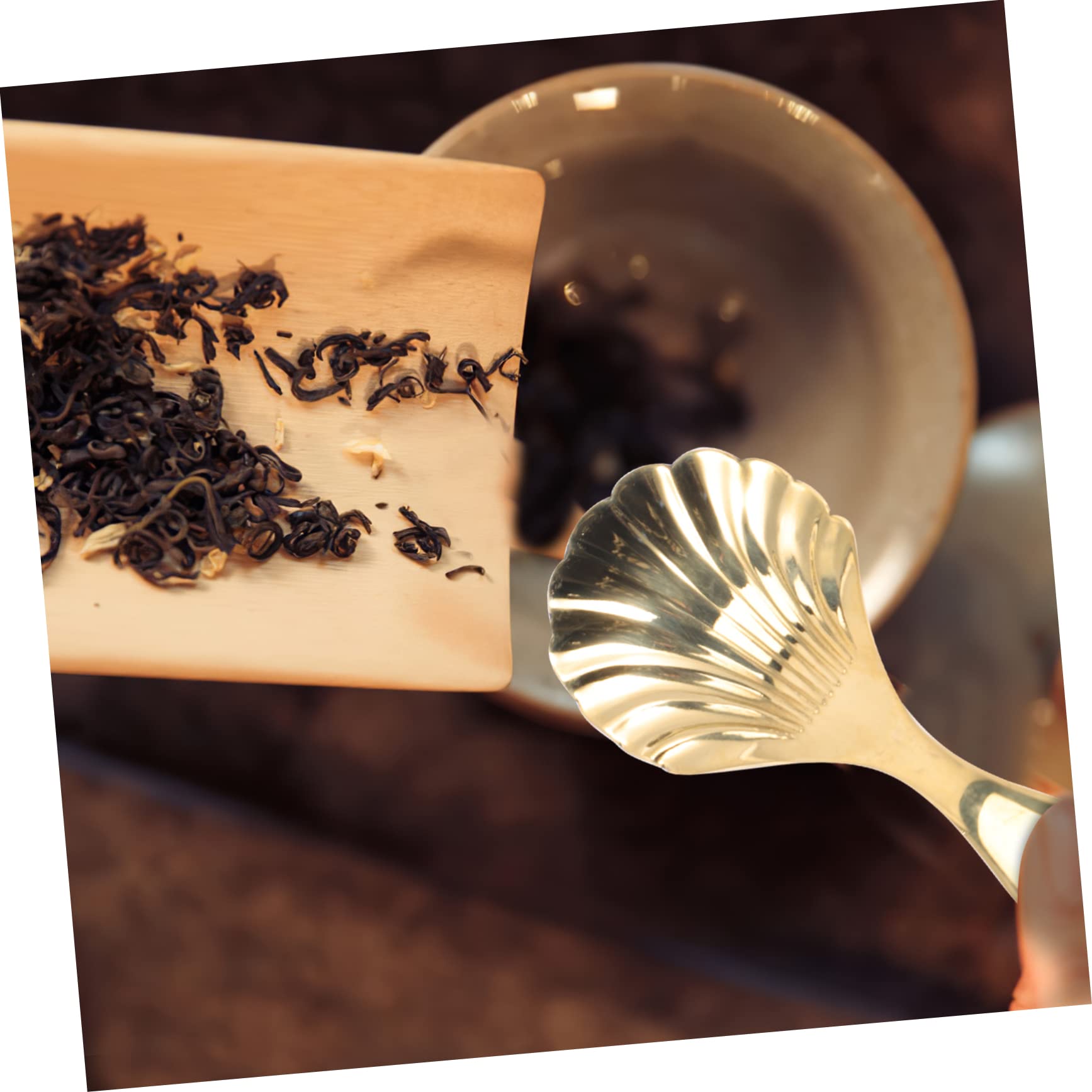 Zerodeko 4stücke Brass Teelöffel Handgefertigter Messlöffel Aus Messing Für Tee Kaffee Gewürze Leicht Tragbar Vielseitig Einsetzbar Für Küche Und Haushalt