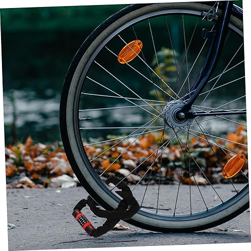Miniatura 6 de Healifty Carbon Steel Bike Chain Lock Digit Password Anti-Theft Security for Bicycle Mountain Bike Electric Scooter and Portable Lock for Outdoor