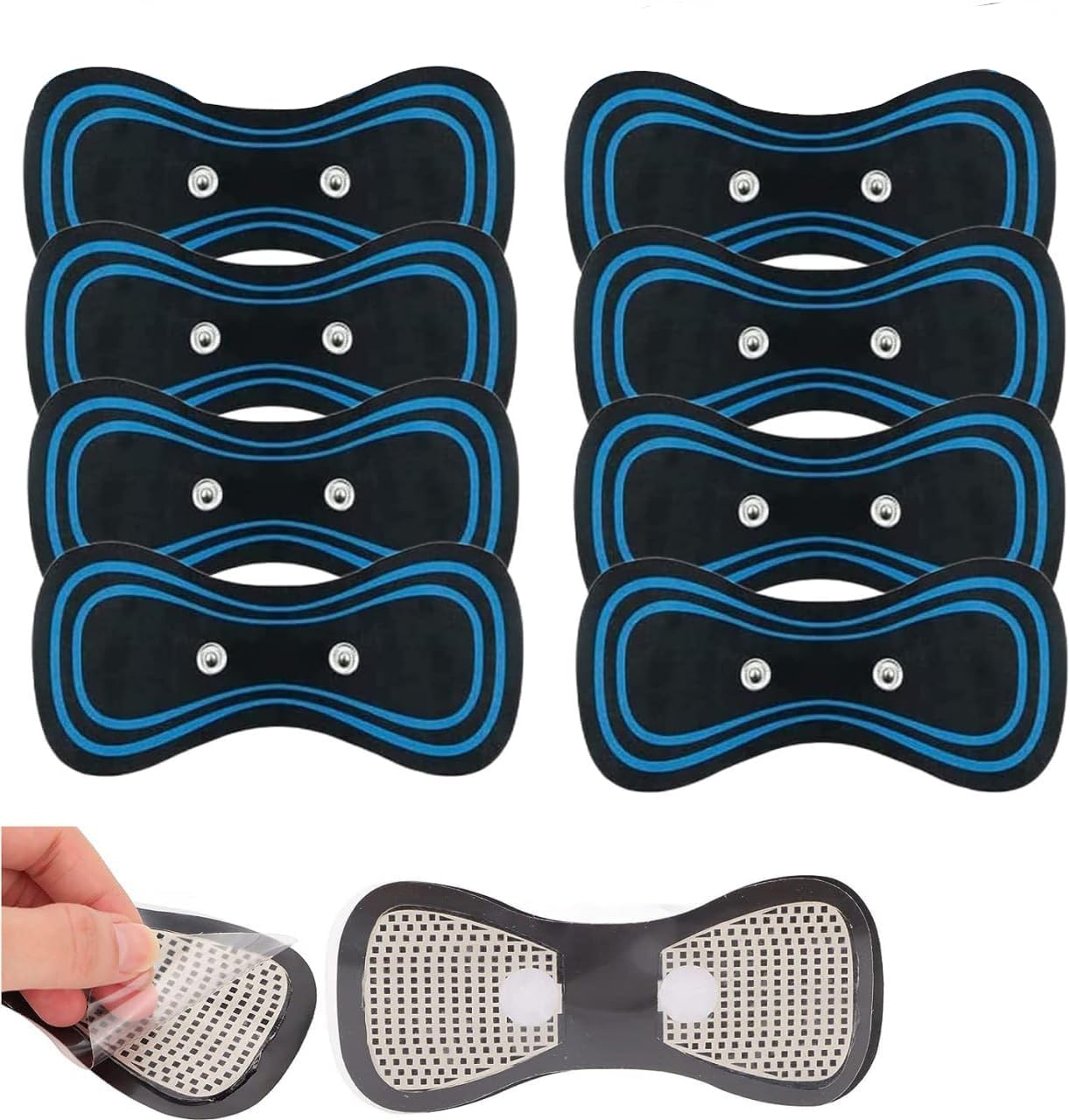 PLENO 8Pcs Pad for Whole Body Massager, Pad Only (Host is not Included)