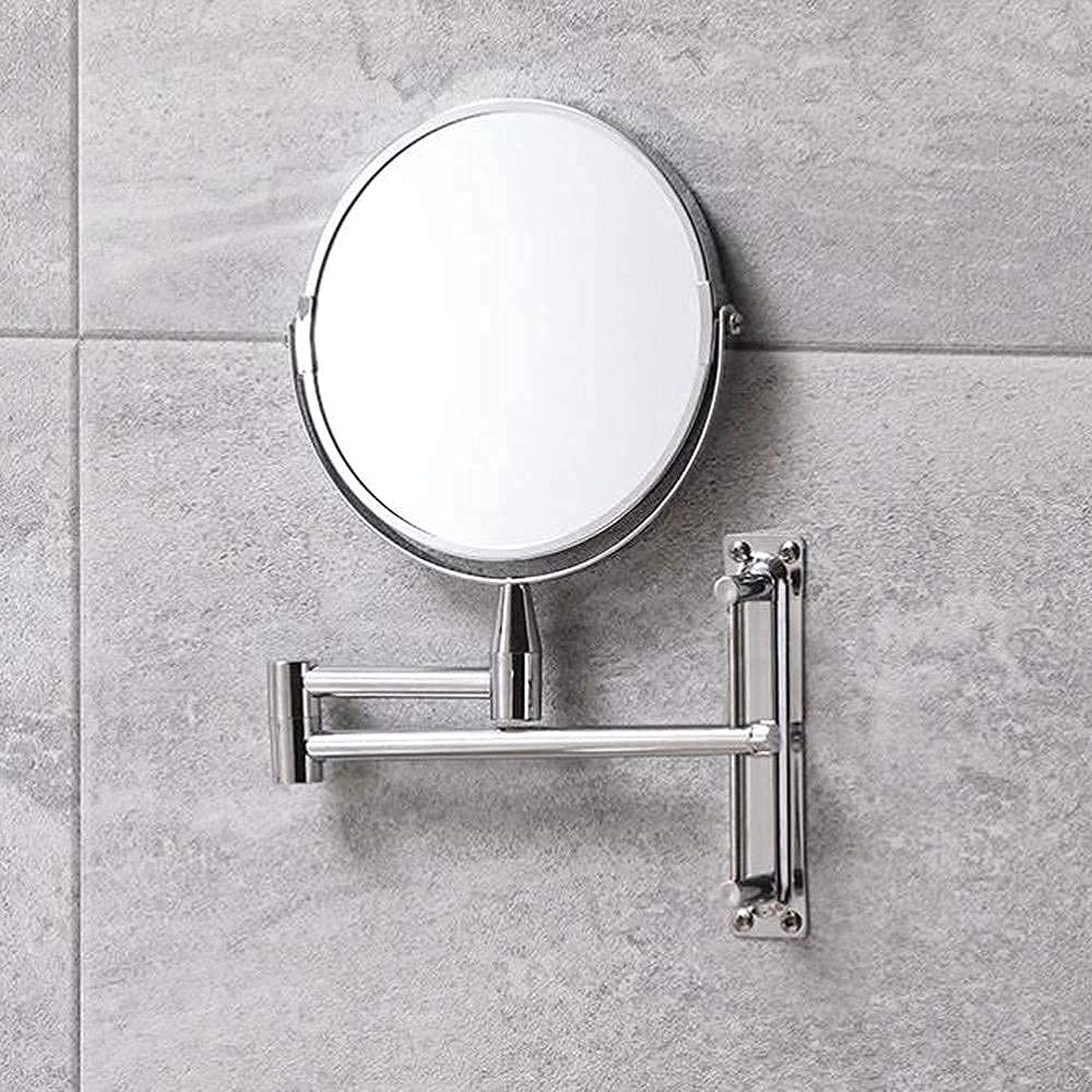 Specchio per il trucco Specchio per il trucco Specchi per il trucco, Specchio per il trucco a parete per il bagno Specchio ingranditore telescopico pieghevole Specchio per bellezza ad alta definizion
