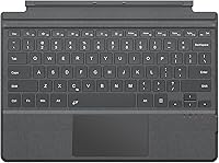 Vista 9 de Covertor MoKo para Microsoft Surface Pro 4 / Pro 3 / Surface Pro 2017, teclado Bluetooth inalámbrico delgado con Trackpad, retroiluminado con luces