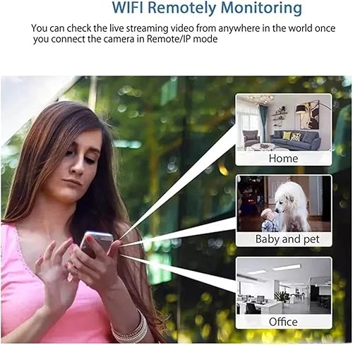 Miniatura 4 de Mini cámara WiFi HD 1080P  Visión nocturna incluida, detección de movimiento, monitoreo remoto de 160, micro monitor de gran angular, cámara pequeña