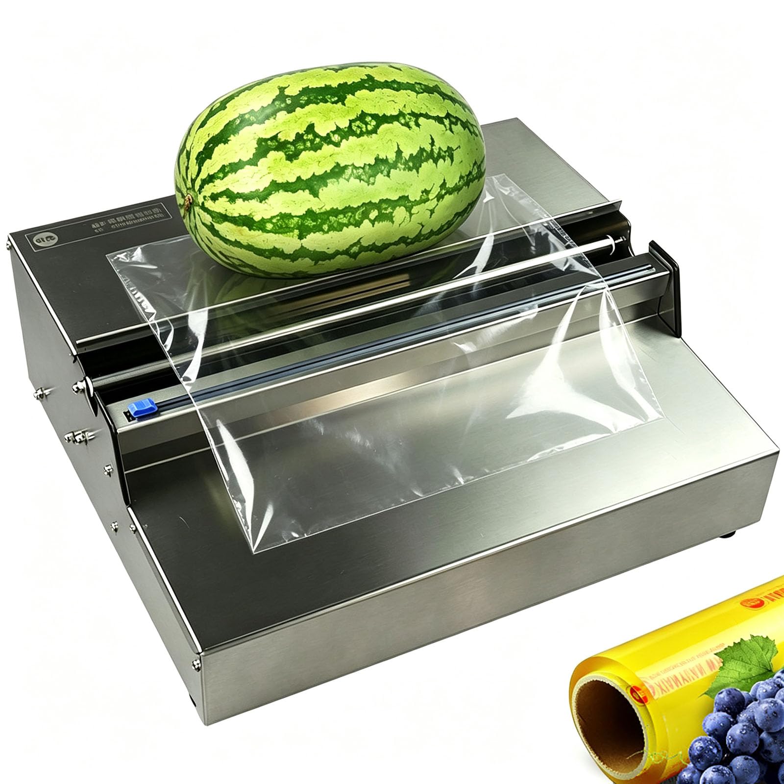 QINPI Commercial Food Packaging Machine, 450mm Film Wrapper Manual Version