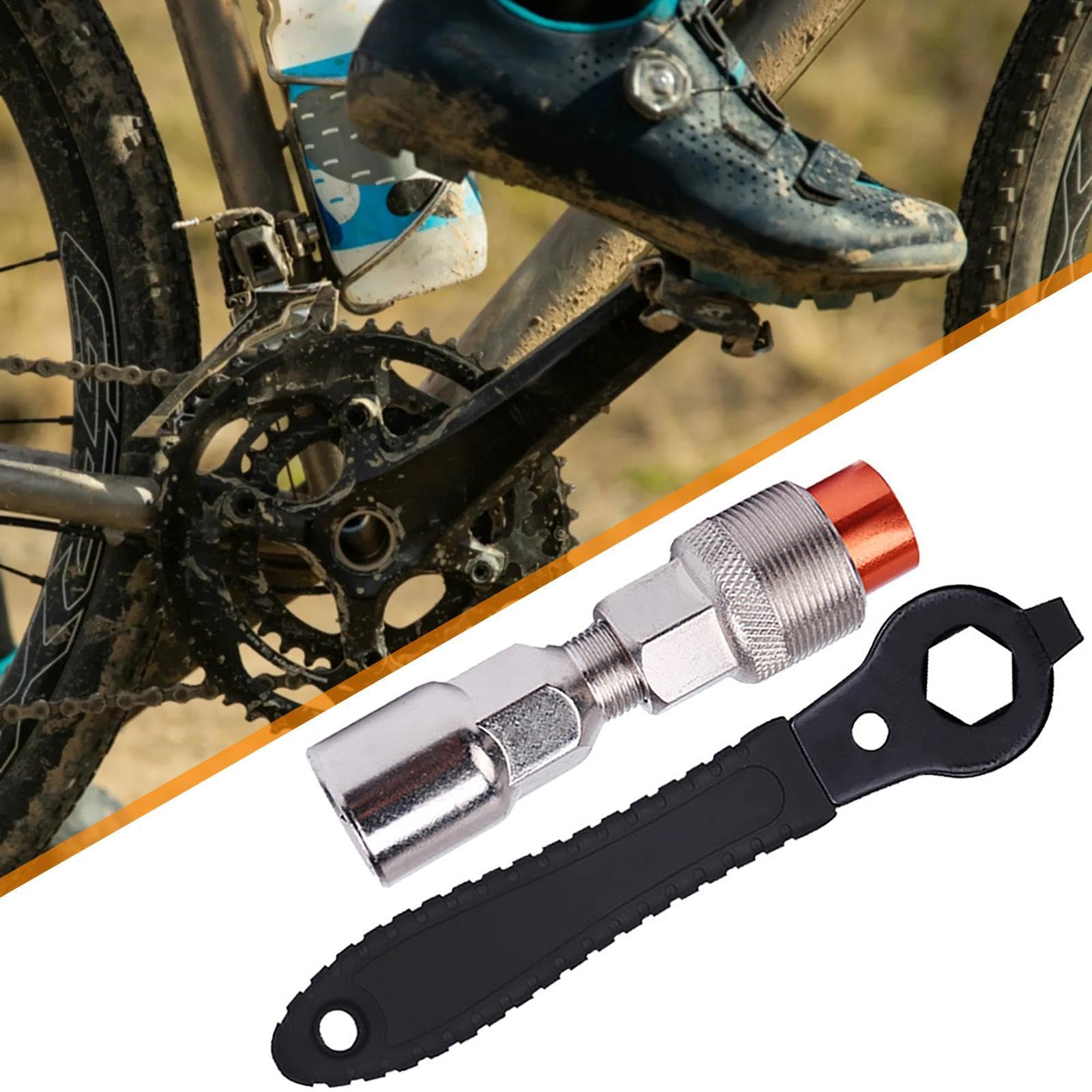 Herramienta de manivela de bicicleta,Extractor de biela Extractor de biela de bicicleta Extractor de biela de bicicleta | Extractor de bielas compacto para bicicleta, herramienta