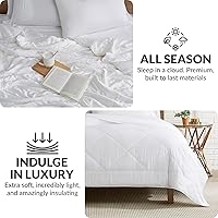 Vista 4 de Coldest Cozy Comforter Lightweight Cooling, 100% Viscose Derived from Bamboo, Down Alternative Duvet Insert, All Season Soft Comforter for Hot