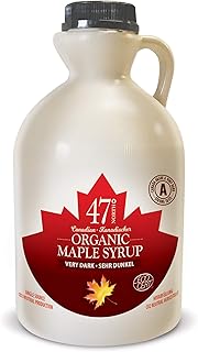 47° North Single Source Canadian Organic Maple Syrup Grade A Very Dark Strong 1000ml (1x 1000ml)
