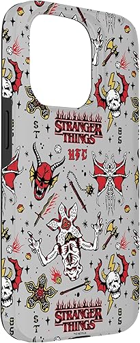 Vista 36 de Funda para iPhone 12 Pro Max Stranger Things Demogorgon Hellfire Club con patrón de club
