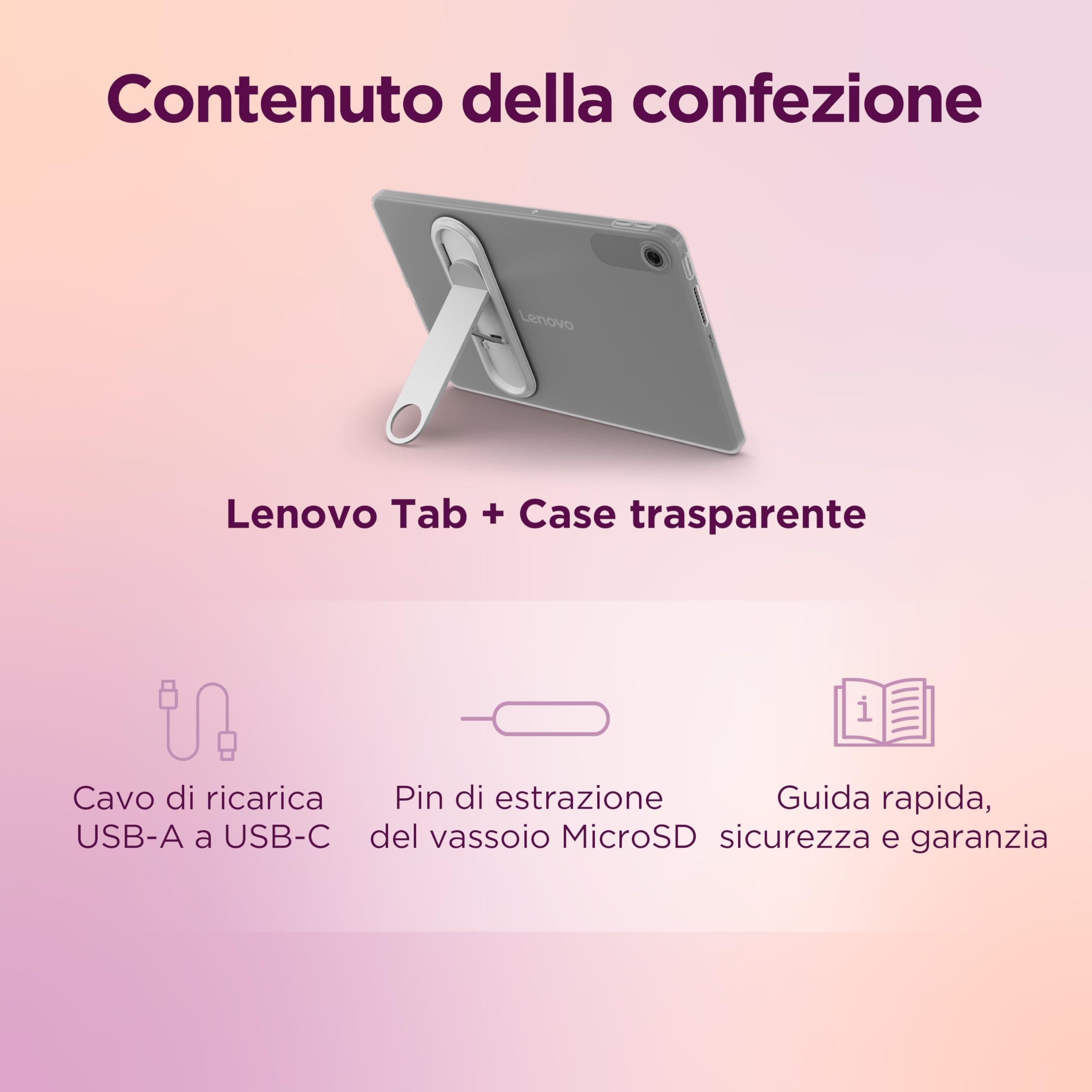 Lenovo Tab M10 5G 10.1" FHD Mediatek Helio G85 4GB RAM 128GB WiFi 6 Android 14 Clear Case Polar Blue