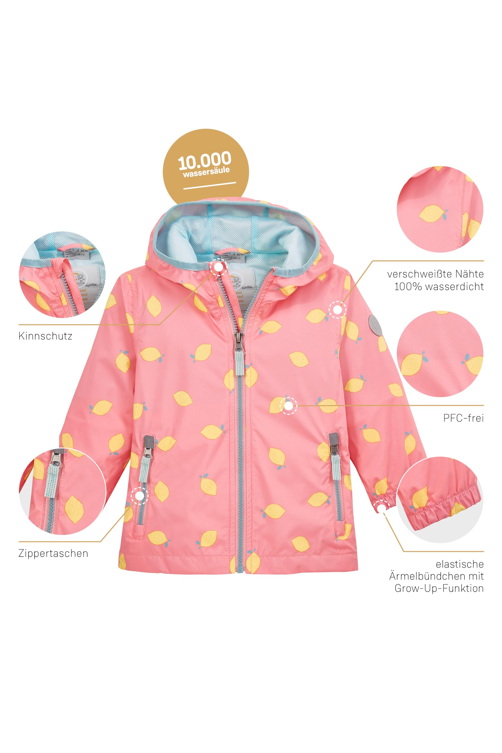 first instinct by killtec Fios 71 Mns Jckt Giacca funzionale/giacca outdoor con cappuccio Unisex - Bambini e ragazzi