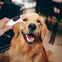 Vista 6 de Rechargeable Non-Contact Pet Ear Thermometer with LED Display for Dogs Cats Accurate Temperature Measurement Plastic Animal Thermometer