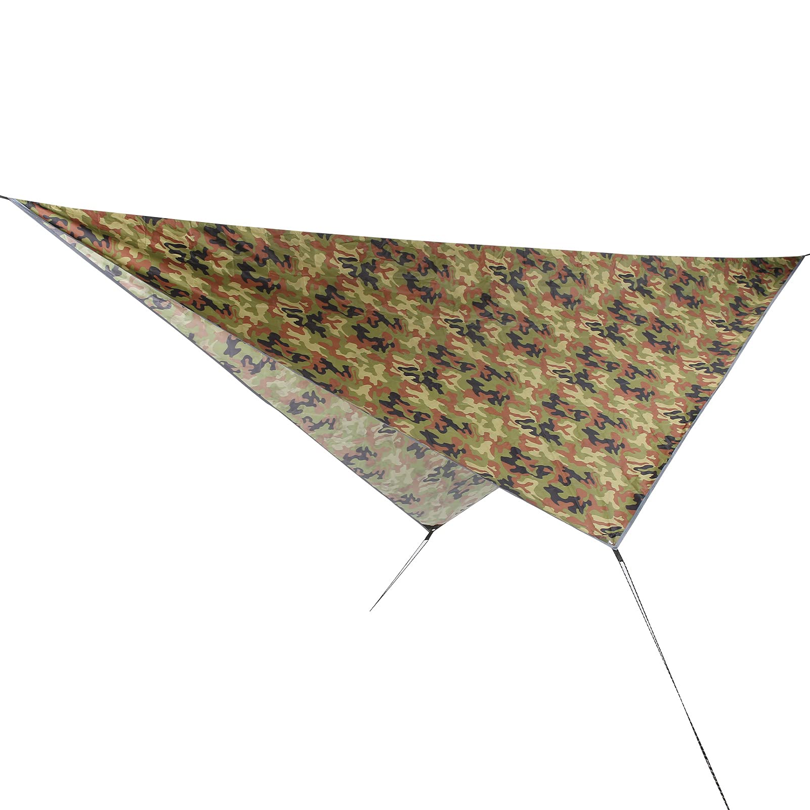Telo da campeggio impermeabile, copertura per campeggio con motivo a rombi, tenda multifunzione 360x290 cm per ombra in spiaggia, telo antipioggia per amaca, stuoia da picnic con (Stampa mimetica)