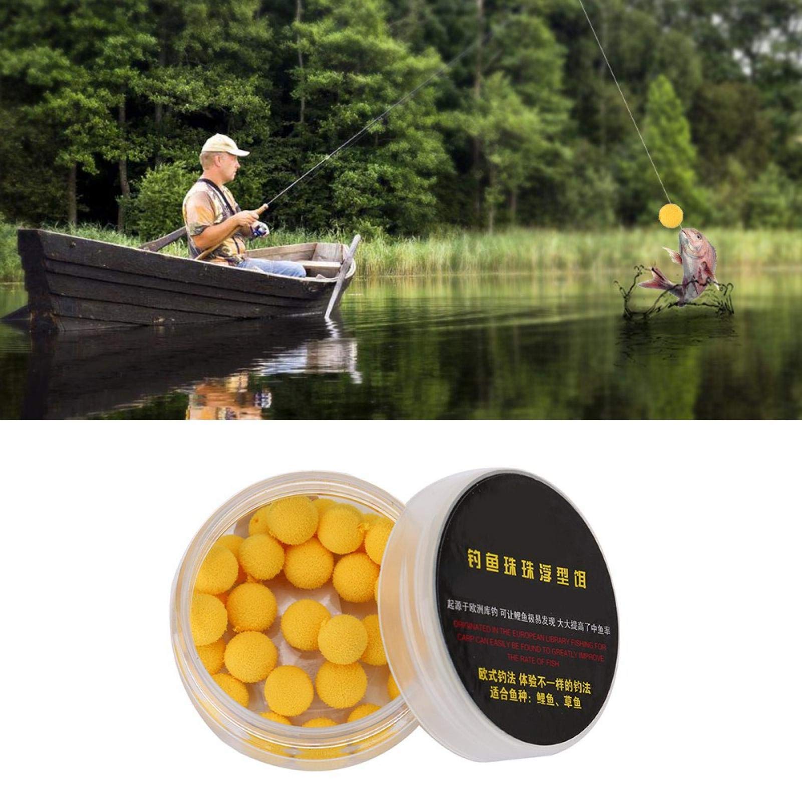 Señuelo Flotante, 30Pcs/Lot Pesca de Carpa 10/12mm Espuma emergente Pellets Suaves Cebos Cebo de Pesca Huevos