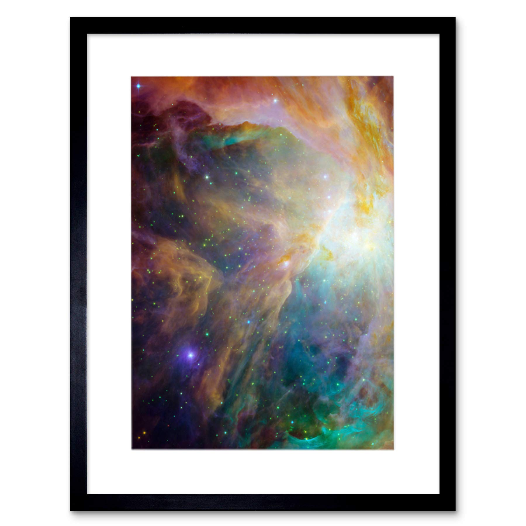 Wee Blue Coo Space Orion Nebula Science Framed Wall Art Print