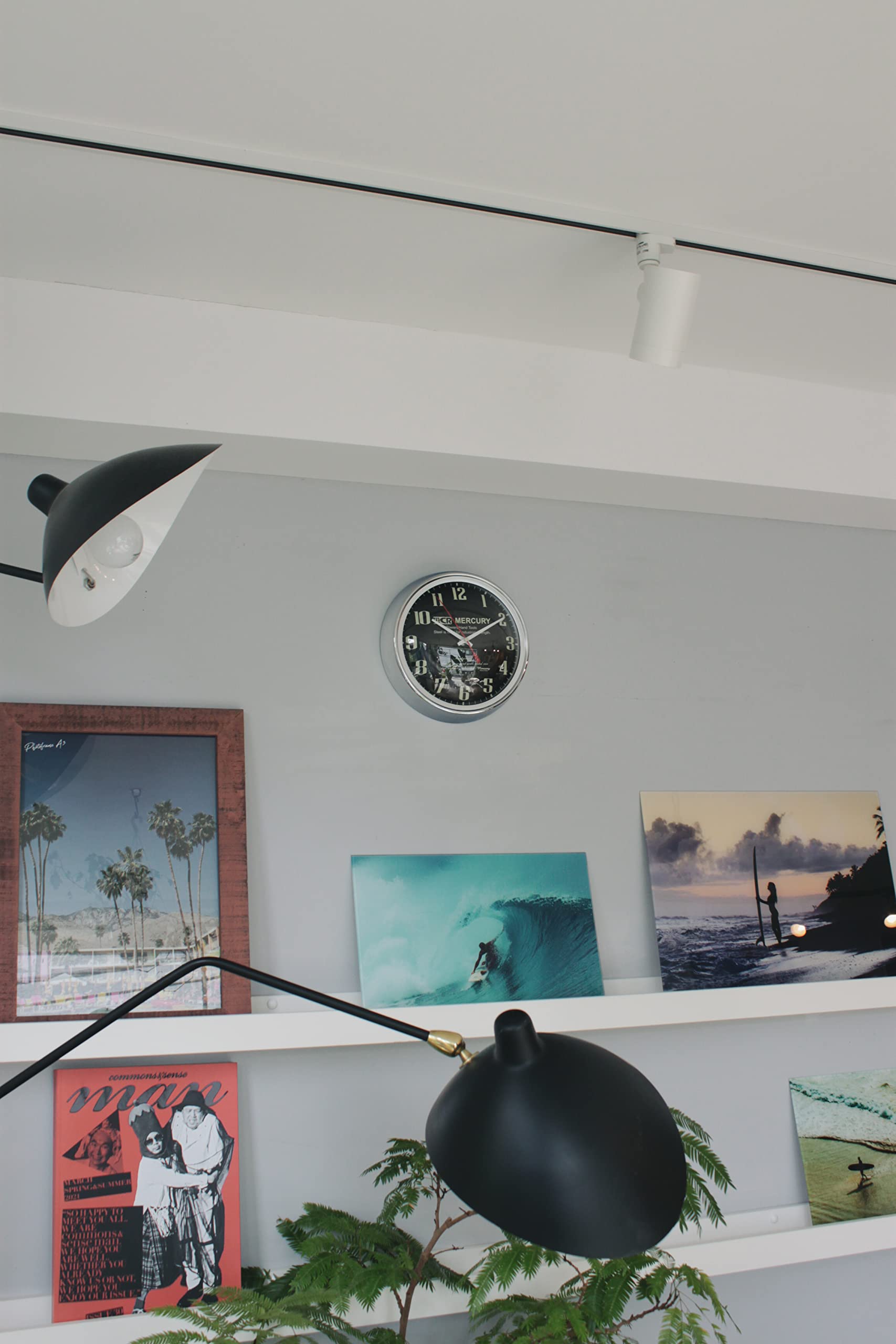 マーキュリー ウォールクロック モンゴメリ (52342) ベージュ 壁掛け