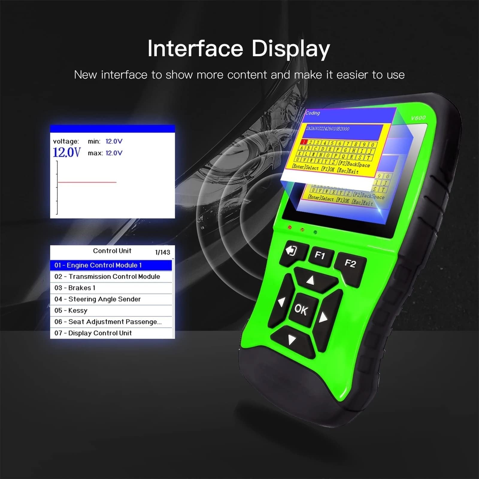 Scanner De Diagnostic Automobile Scanner OBDII EOBD Lecteur De Codes Outil De Diagnostic Automobile Outil De Lecture Effaçant Réinitialisant Les Codes Scanner OBD2