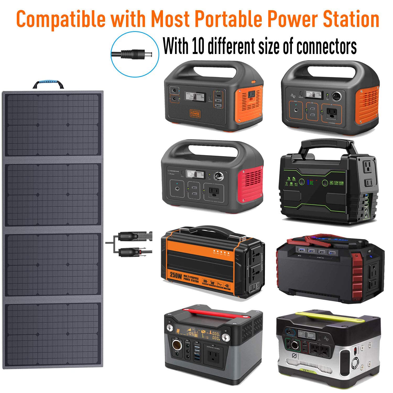 Amazon | 60W 折りたたみ式ソーラーパネル充電器、USB PC/QC3.0 5V-18V