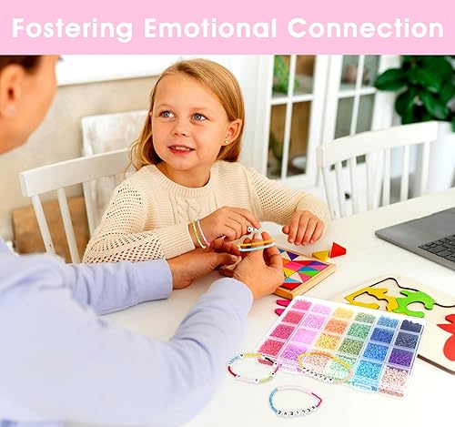 Miniatura 5 de 12000 cuentas de cristal de 0.118 pulgadas (0.118 in) y cuentas de letras, cuentas de semillas de vidrio de 24 colores para pulseras de amistad,