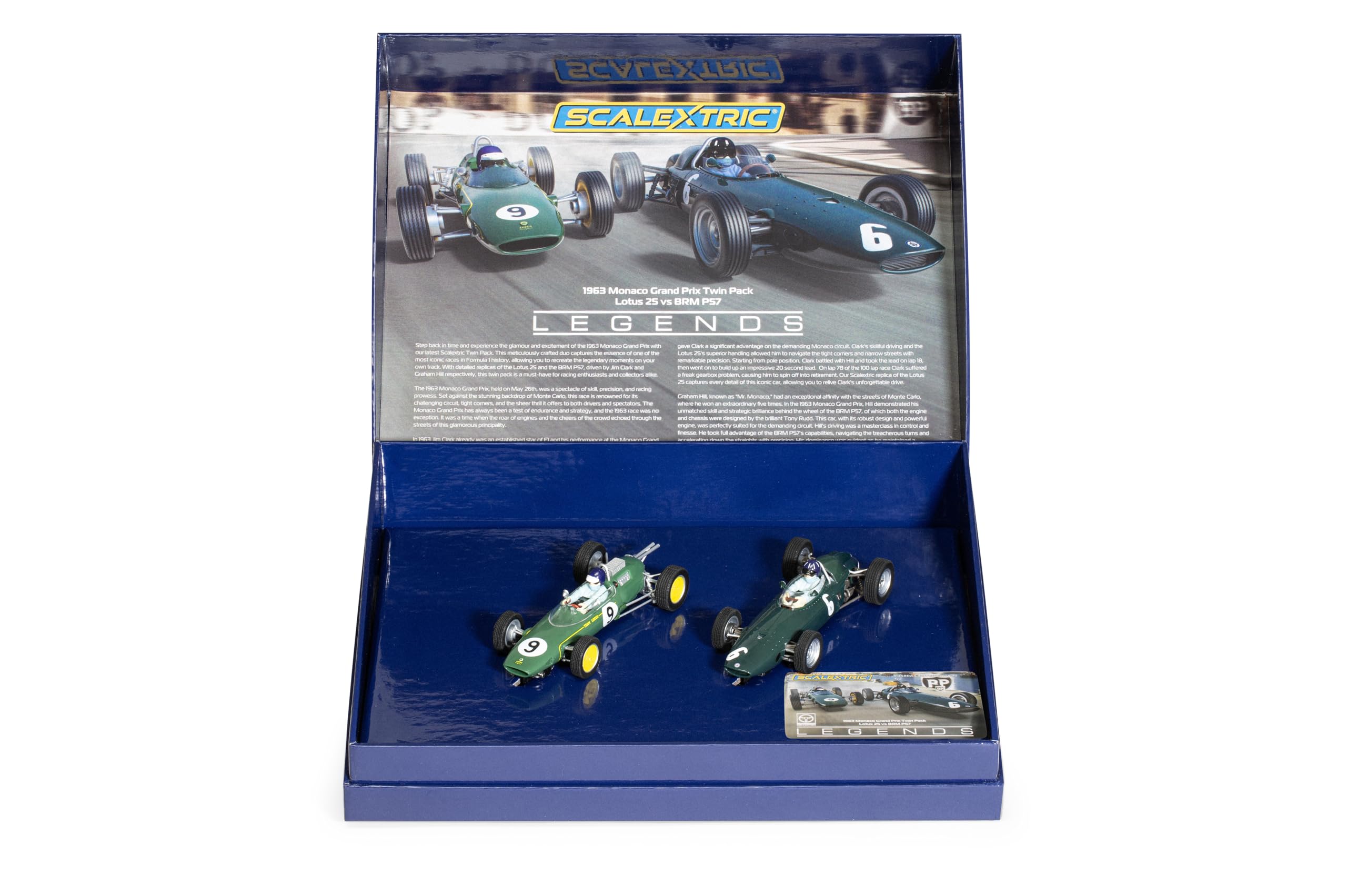 Scalextric C4580A 1963 Monaco Carlo Grand Prix Twin Pack Slot Car