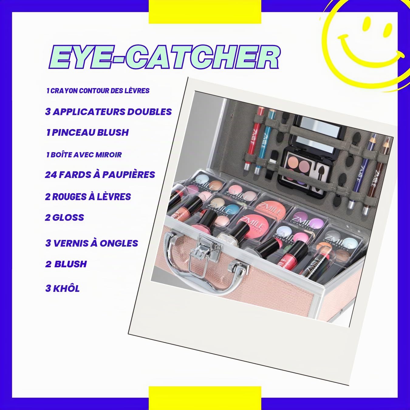 ZMILE Cosmetics Valise de Maquillage 'Eye-Catcher' Cosmétiques véganes