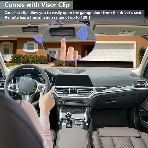 Miniatura 10 de Teclado universal para abridor de puerta de garaje, teclado inalámbrico, entrada sin llave, compatible con LiftMaster Chamberlain Craftsman Genie