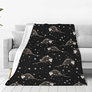 Possums Blanket Opossum Throw Blanket Possum Gifts Soft Plush Fleece Blankets for Women Men Kids Birthday Gift 60"X50"