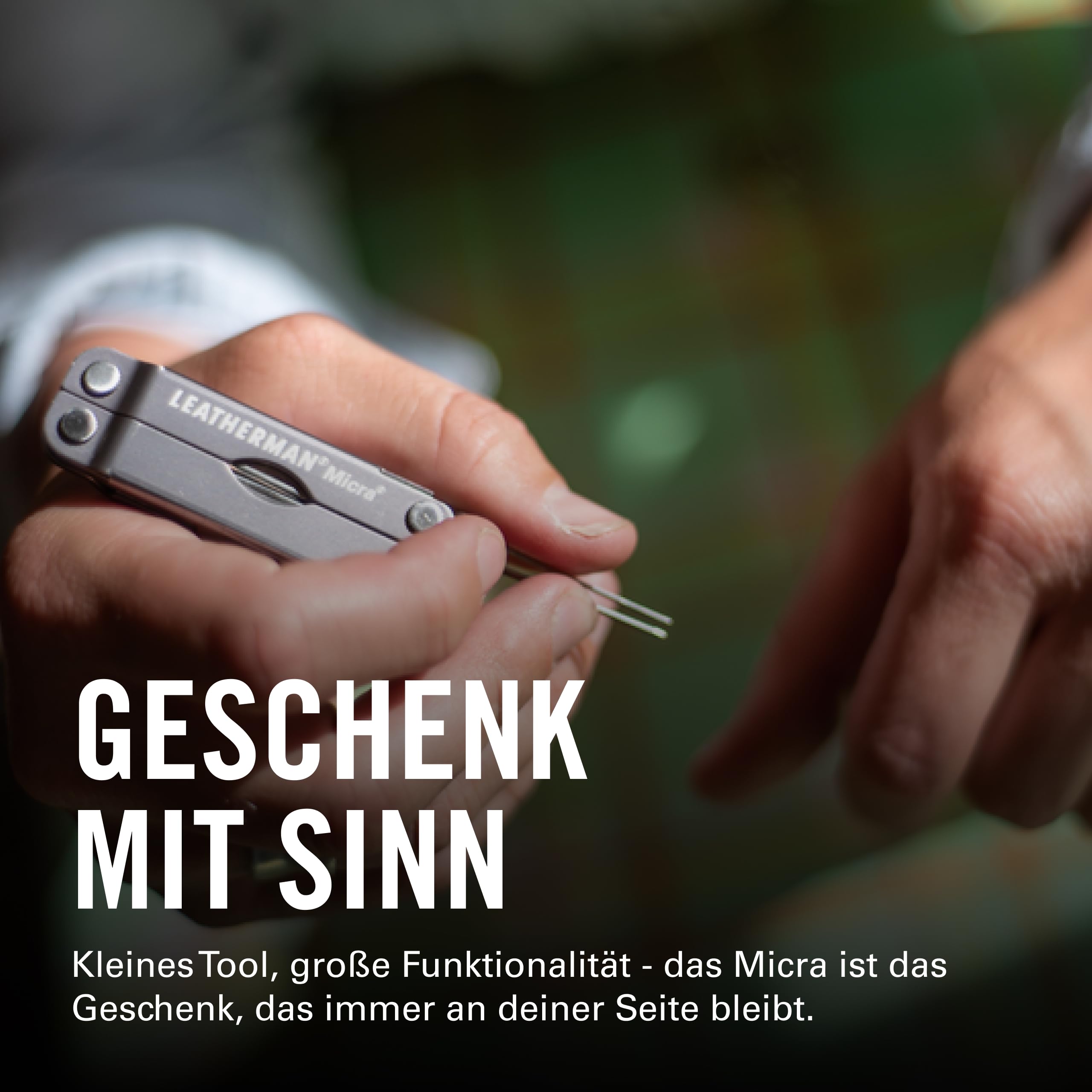 Leatherman Micra - Edelstahl-Schlüsselanhänger Multi-Tool mit Federschere und 9 Werkzeugen - Edelstahl