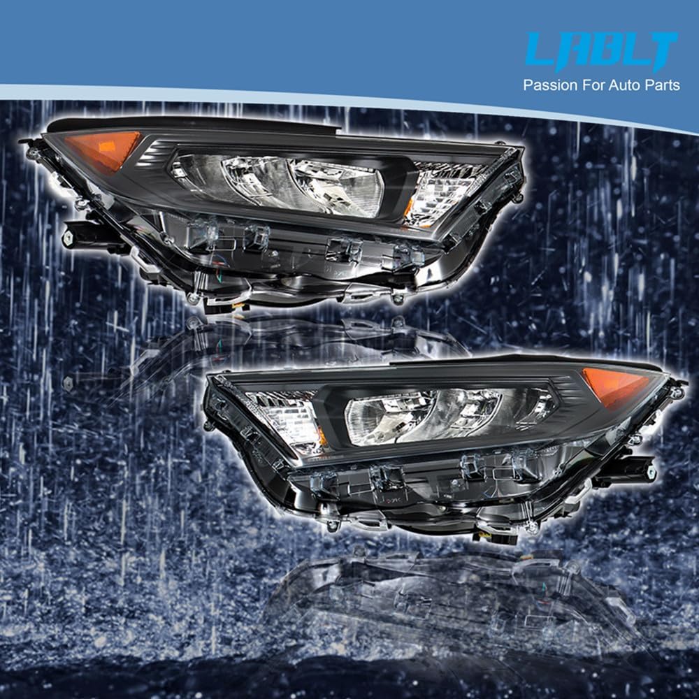 LABLT Headlights Replacement for 2019-2021 RAV4 LE XLE Headlight Assembly Driver and Passenger Side 811100R150 811500R150