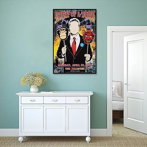 Miniatura 4 de Huici System of A Down - Póster de concierto para habitación, póster estético, pintura decorativa, lienzo, arte de pared, póster de sala de estar,