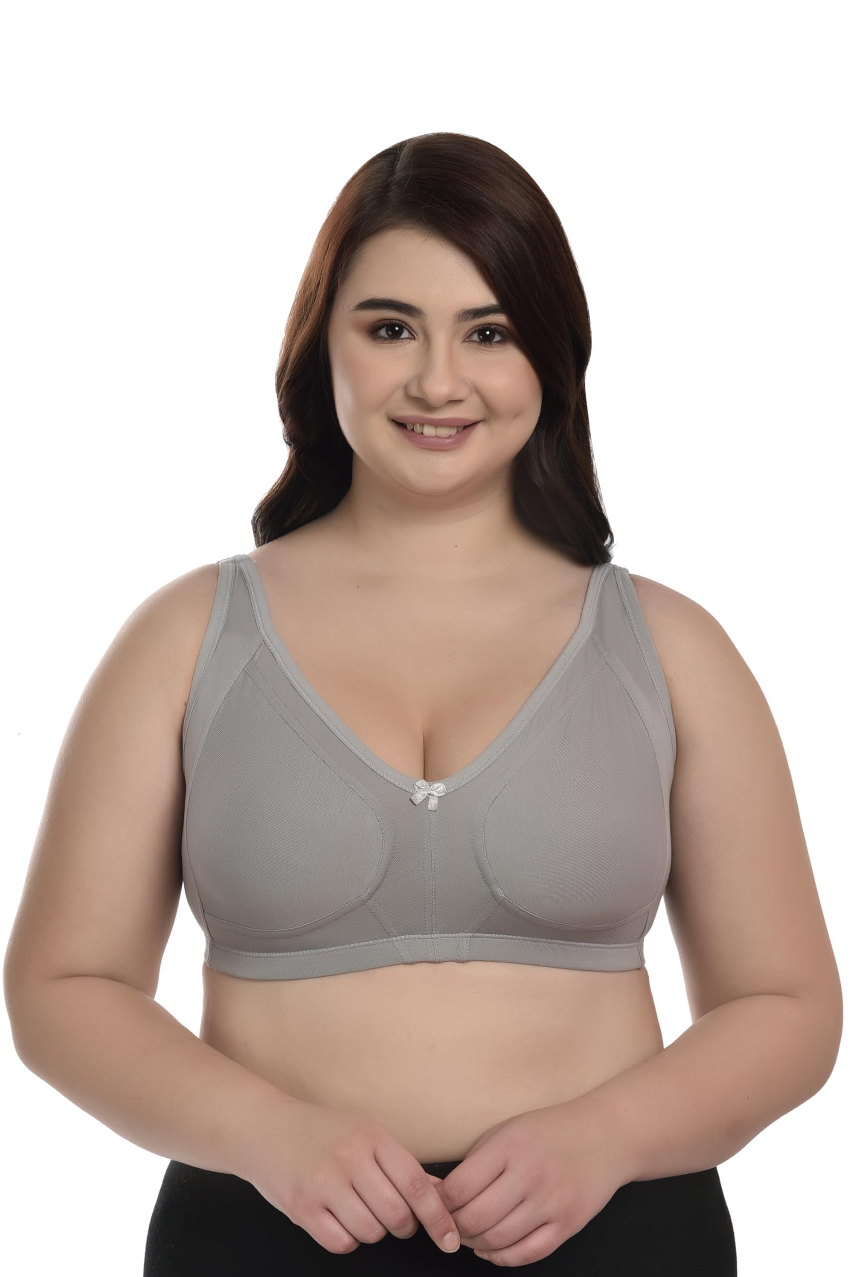 elina Women's Covered Elastic Band Full Coverage Non Padded,Non Wired Bra(mcxs)(Pack of 1)-picture-28
