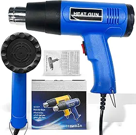 Soprador Térmico Profissional 2000W 220V, Pistola de Ar Quente com Controle de Temperatura 300°C~550°C, Mão Ar Ferramenta Soprador Térmico