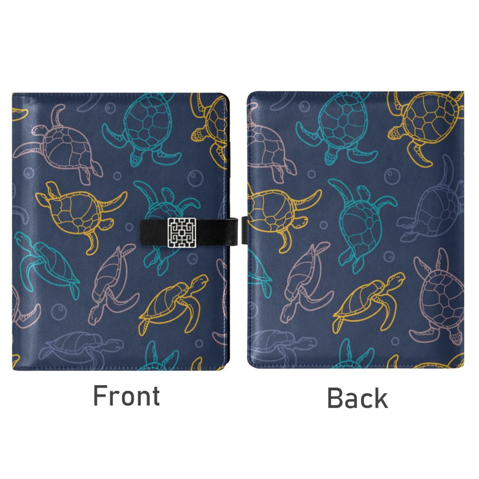 Amazon.co.jp: システム手帳 海亀 亀柄 総柄 カメ 人気 A5サイズ