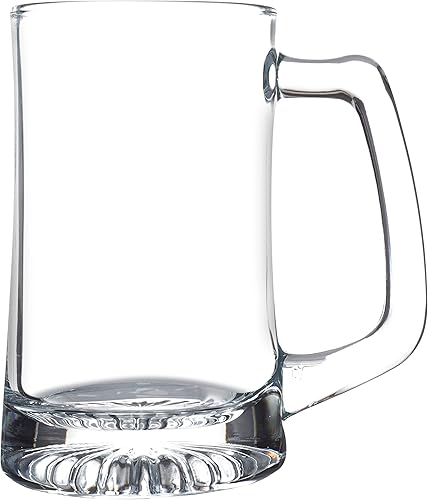 Miniatura 9 de DISCOUNT PROMOS ARC - Juego de 10 tazas de cerveza de vidrio de 14 onzas, ideal para Octoberfest, pub, restaurante, transparente