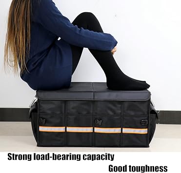 Car Trunk Organizer for Volkswagen Golf (1974-2025),Water-Resistant Foldable Storage Box Removable Dividers Handles for SUV Sedan Multiple Pockets