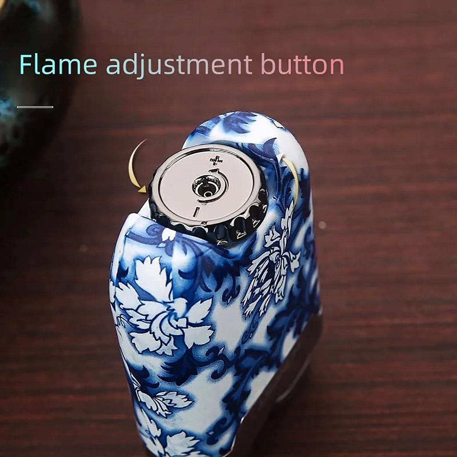 Mini Encendedor de Gas A Prueba de Viento Ajustable Llama de Chorro Recargable Turbo Antorcha para Velas Cigarros Camping Actividades al Aire Libre (Sin Butano)