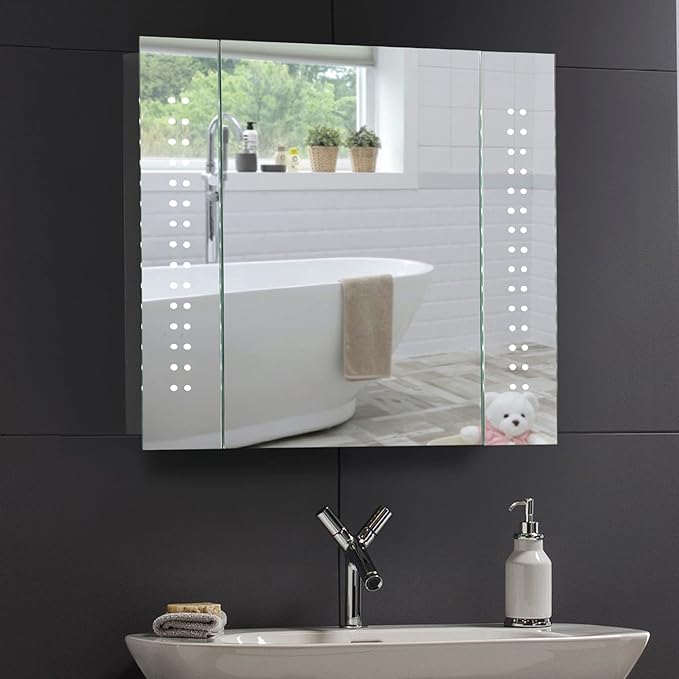 Neue Design Armoire de Toilette pour Salle de Bain avec Miroir Lumineux