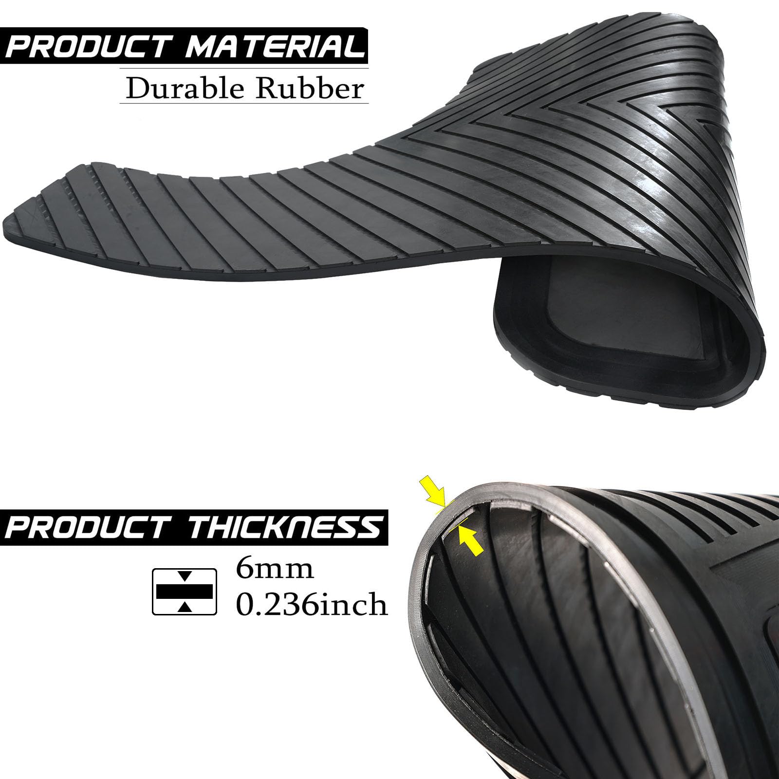 AUTOXBERT Lot de 2 bavettes garde-boue universelles très résistantes pour voiture - Toutes saisons - Flexibles - Avec plaques en acier inoxydable - Noir