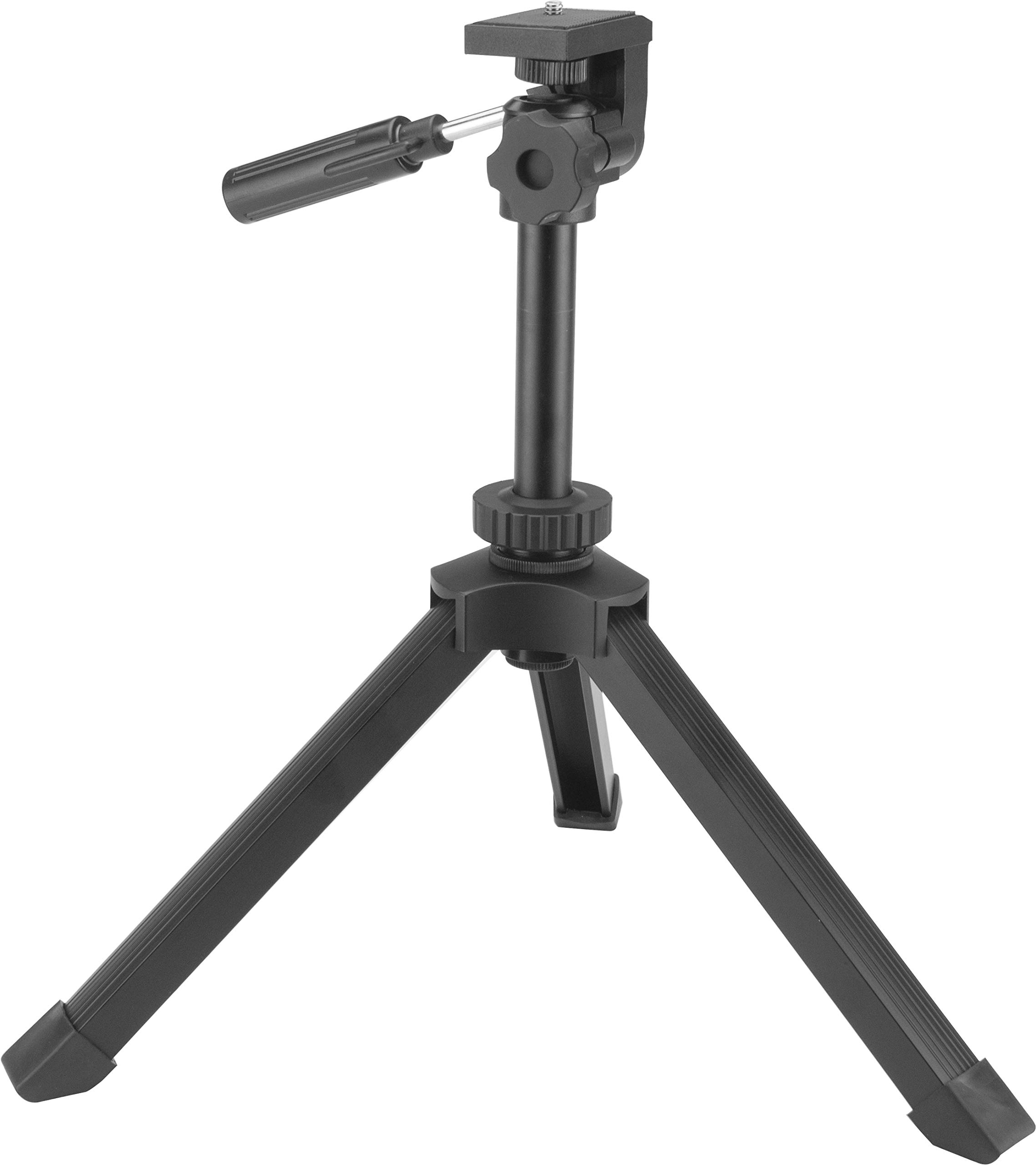 BARSKA AF13270 Kameralar, Dürbün, Spotting Kapsamları ve Daha Fazlası için Ağır Hizmet Tipi Masa Üstü Tripod, Siyah, Tek Boyut