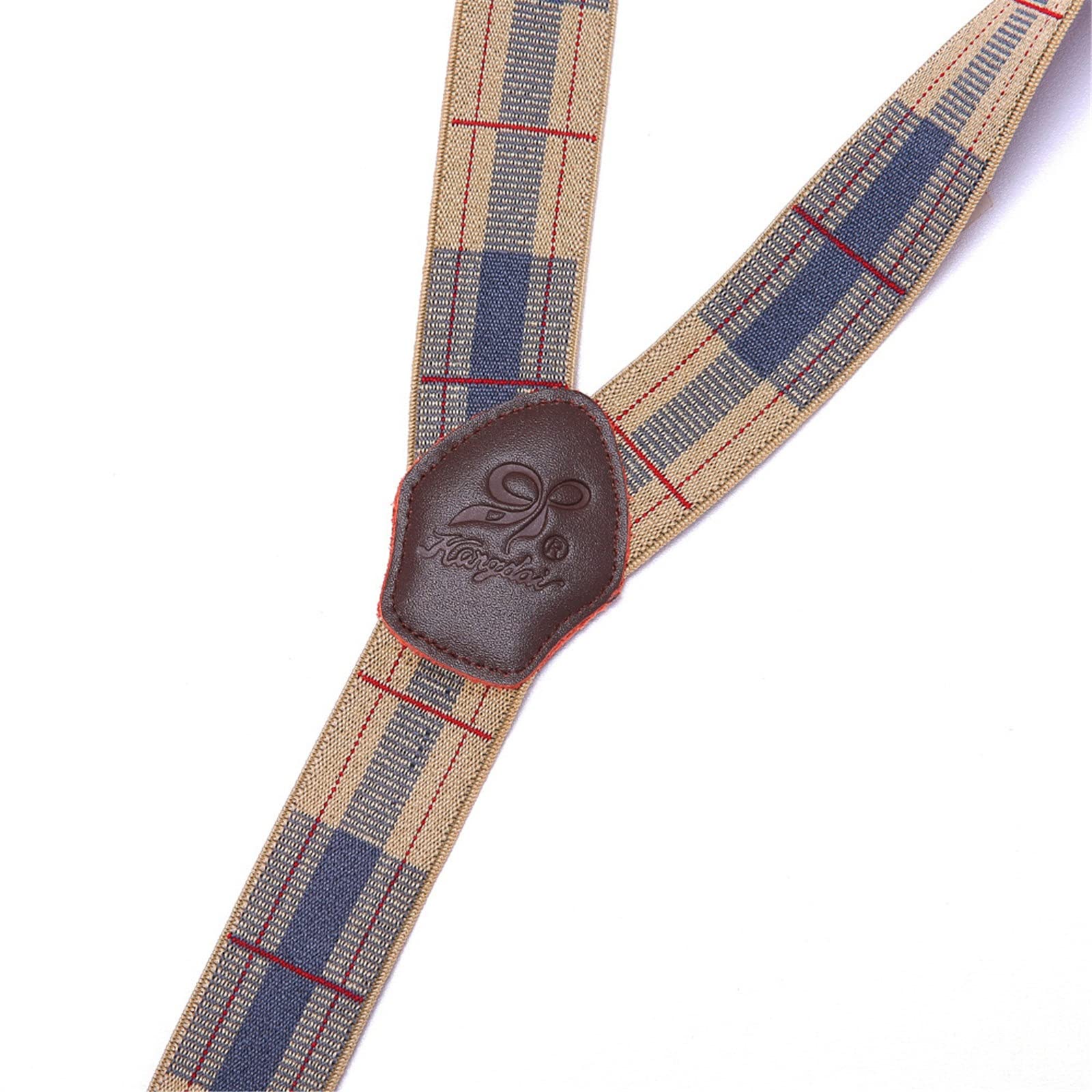 Pantalons Bretelles Homme Braces for hommes avec des clips métalliques très forts larges de 3,5 cm pour Les Vêtements Professionnels et Décontractés