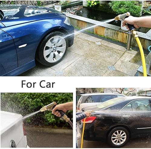 Miniatura 6 de FANHAO Varita de riego de jardín de 16 pulgadas+boquilla de manguera de metal resistente de alta presión