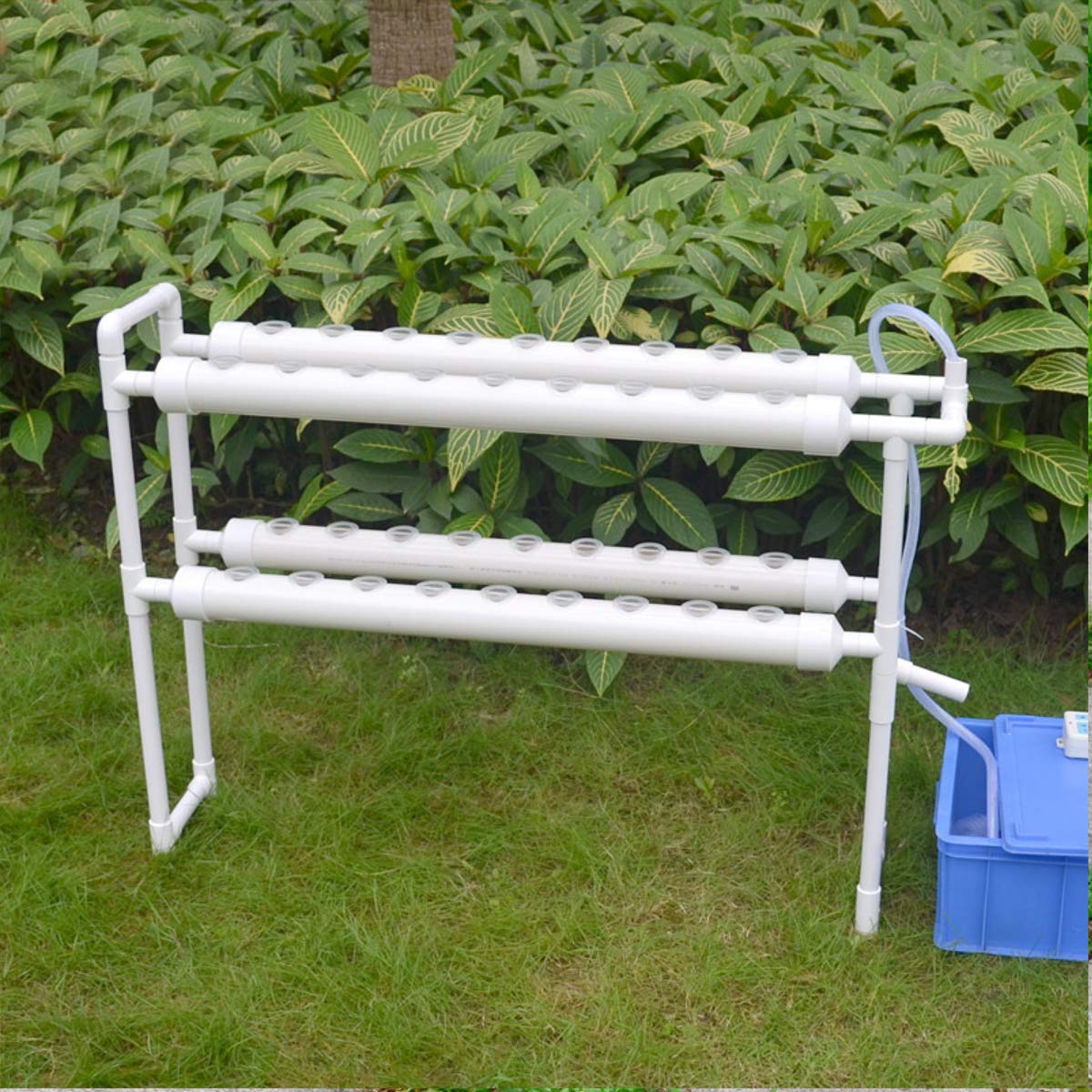 2 Layer Hydroponic Grow Kit 36 Sites Ebb Flow Deep Water Culture DWC Planing Garden Vegetable System