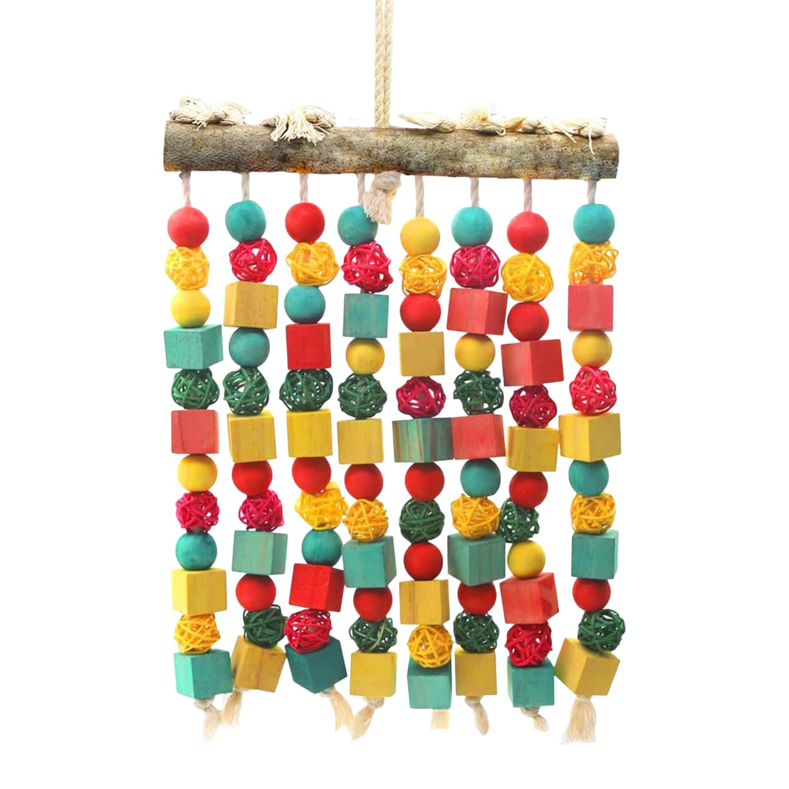 Blocs à mâcher pour perruches et perroquets - Accessoires colorés de cage