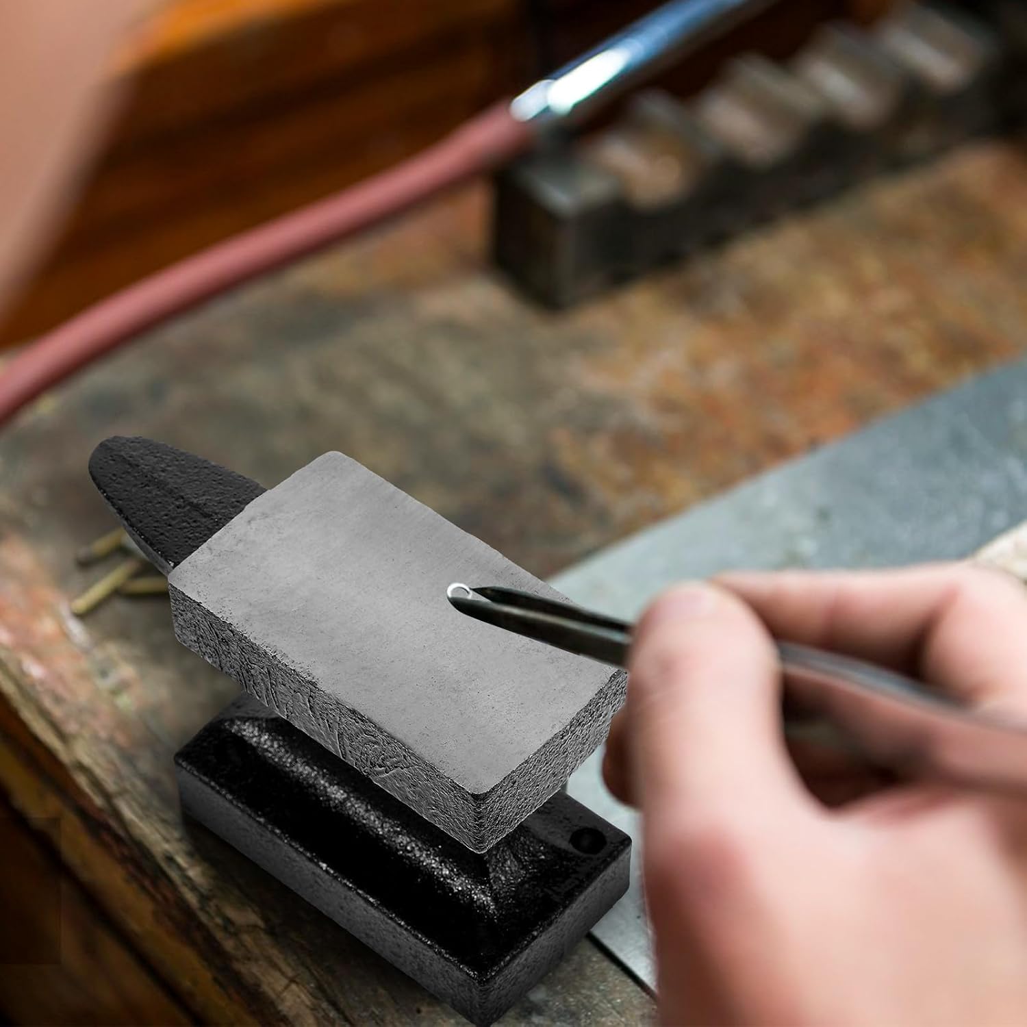 Multi-Function Horn Anvil Iron Jewelry Making Block for Metal
