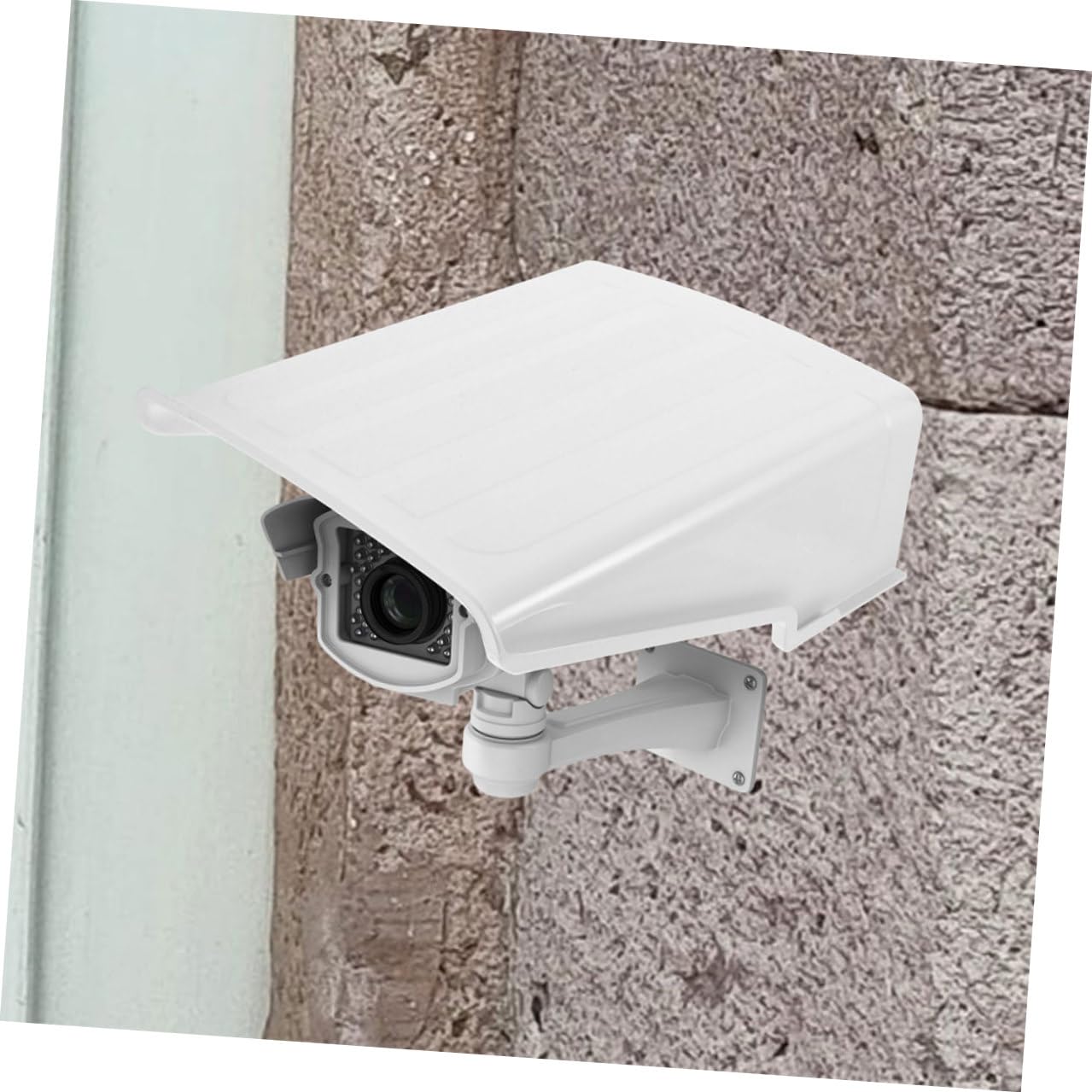 2 Juegos Protector para Cámara de Seguridad Cubierta para Exteriores Diseño Resistente la Intemperie y Protección Solar Instalación Fácil para CCTV y Exterior