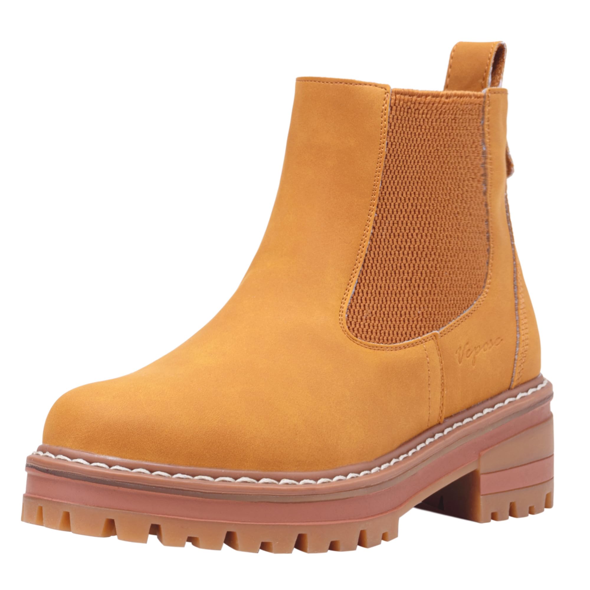 Photo 1 of (women's 9) Vepose Women's 9608 Chelsea Lug Sole Casual Outdoor Boots Ankle Booties 9
