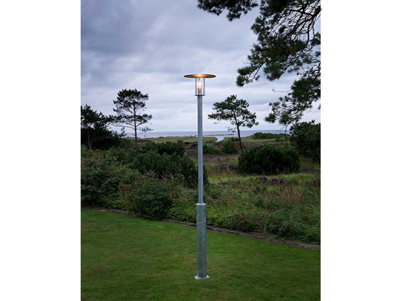 KONSTSMIDE 663-320 - Set di 2 lampade da terra per esterni, infrangibili, per strade