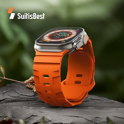 Miniatura 4 de Suitisbest Correas deportivas compatibles con Apple Watch Ultra BandApple Watch Ultra 2 Band 1.929 in 1.772 in 1.732 in 1.654 in para hombres,
