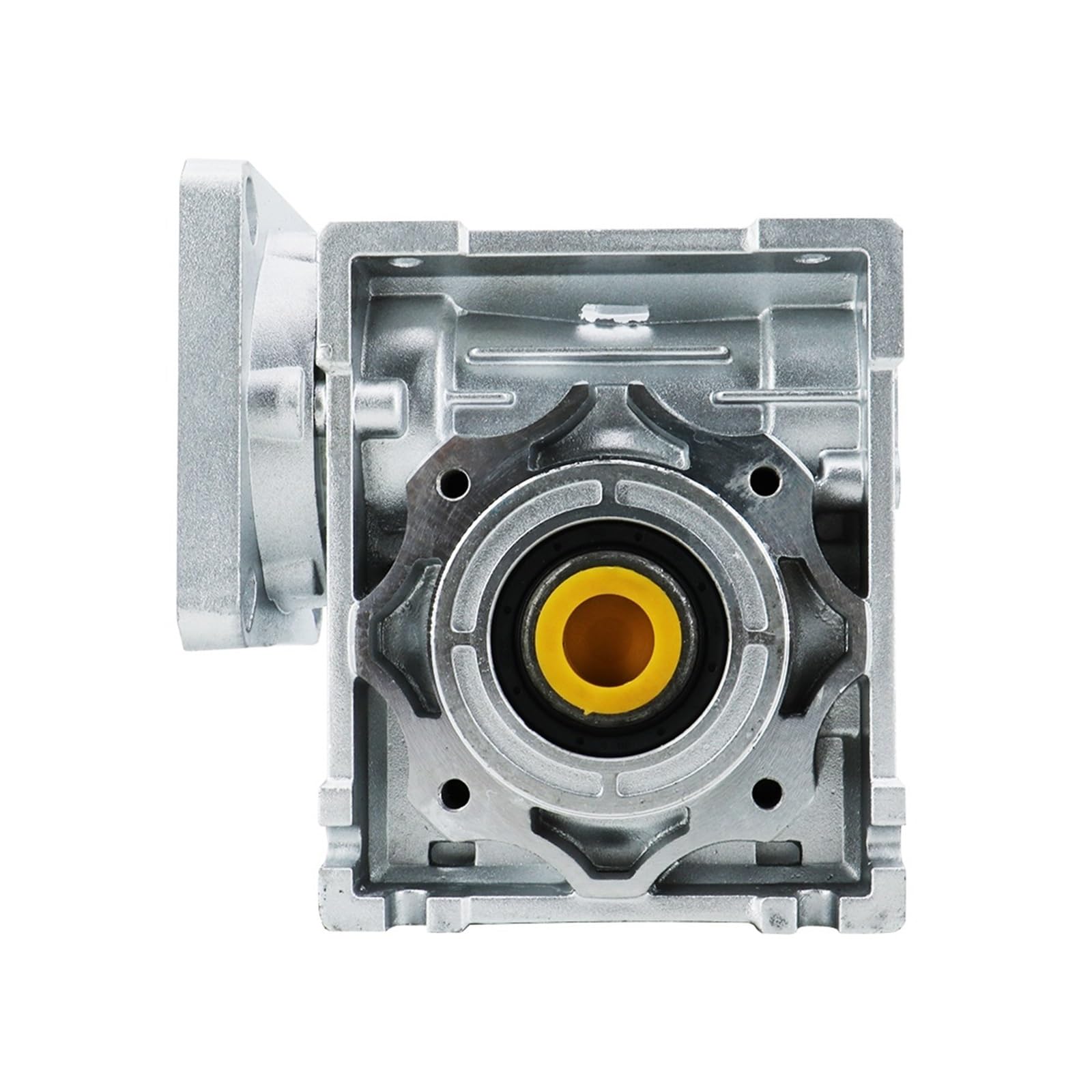 Reductor sinfín NMRV para motores NEMA 23 34, ángulo recto | Caja NMRV030 NMRV040 con entrada 11/14mm, salida 14/18mm y relación 5:1-100:1 para CNC(Ratio100)