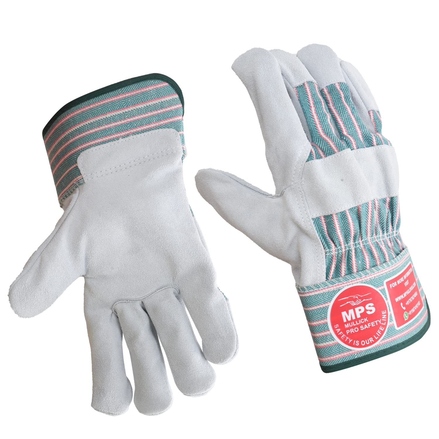 MULLICK PRO SAFETY- MPS™ Premium Leather Welding Gloves for Men, Heat, Fire, Cut, Wear and Tear Resistant Anti Impact Coated for Handling Machines and Welding Gardening Gloves, Welder Gloves-picture-32