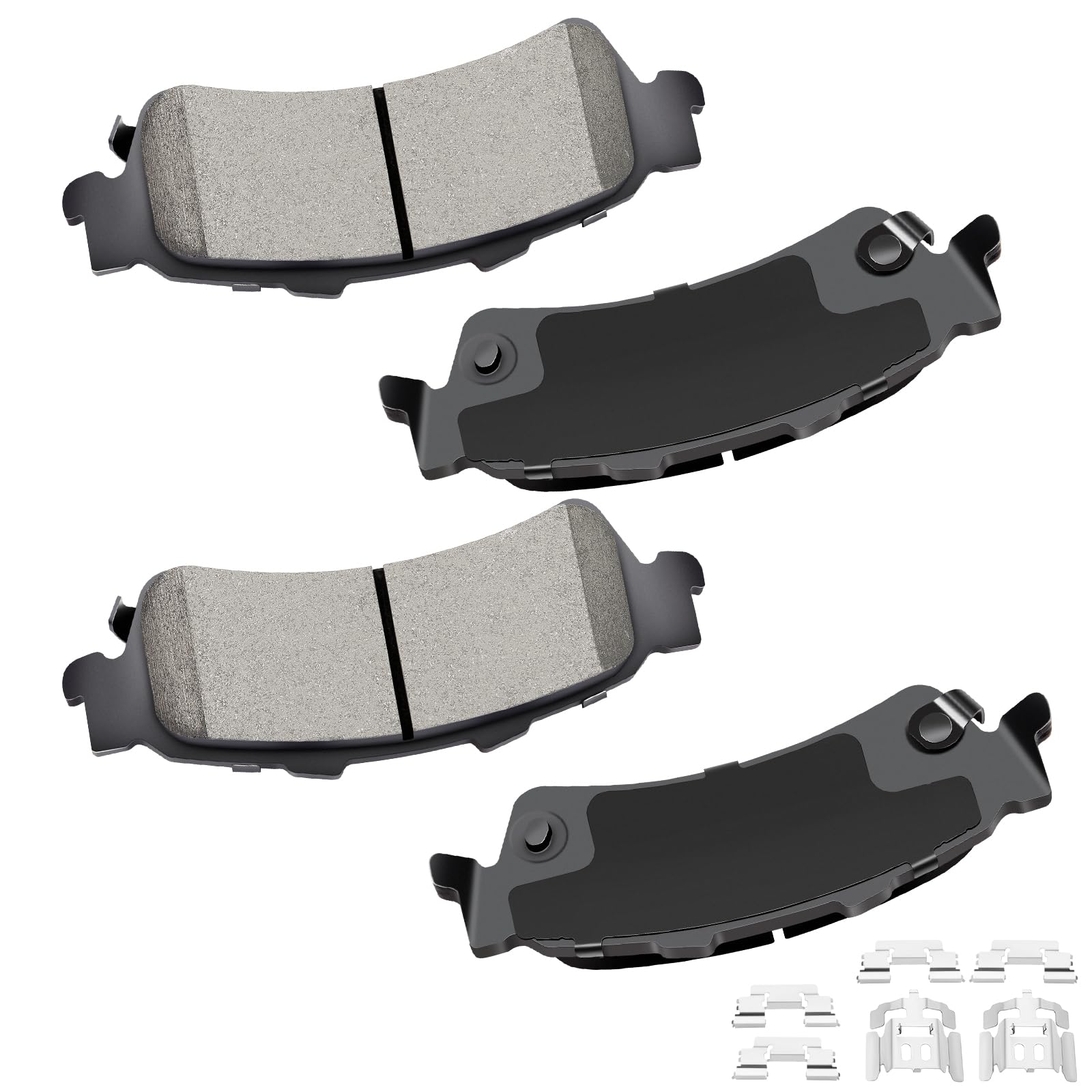 cciyu D792 Brake Pads w/Hardware Rear Disc Brake Pad Set